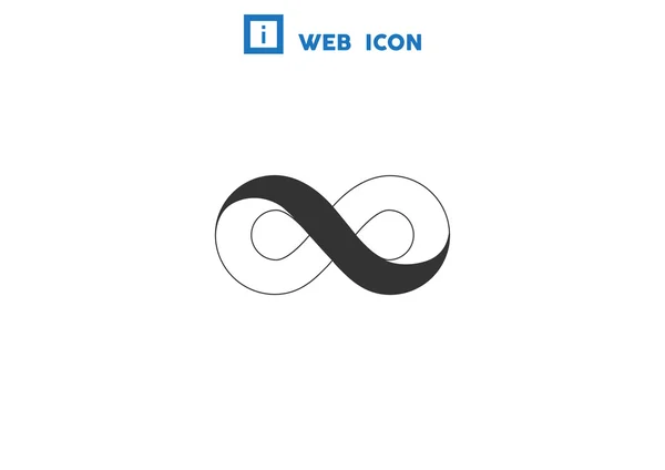 Infinity symbol web icon — Stock Vector