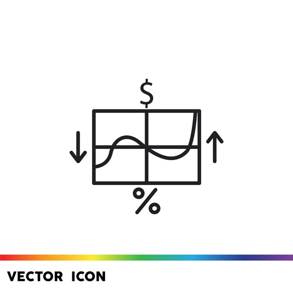 ビジネス グラフ記号アイコン — ストックベクタ