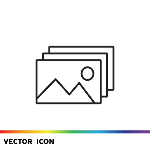 Ikona webové snímky krajiny — Stockový vektor