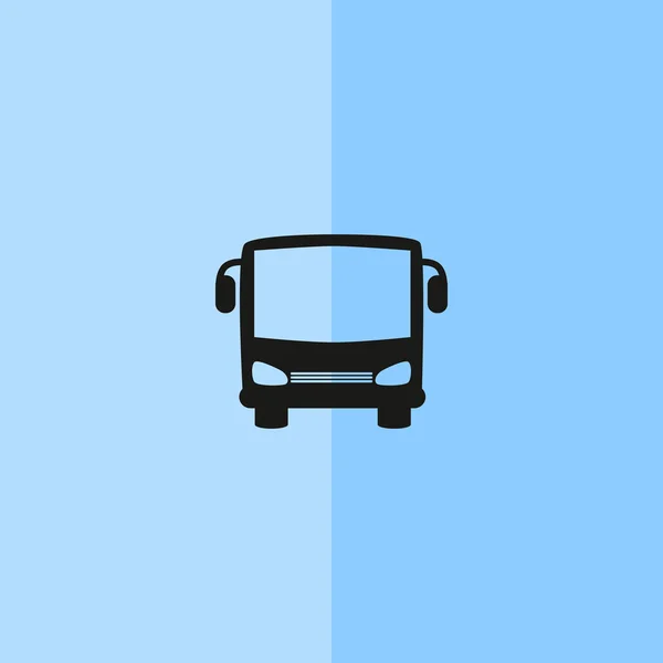 Eenvoudige bus front web pictogram — Stockvector