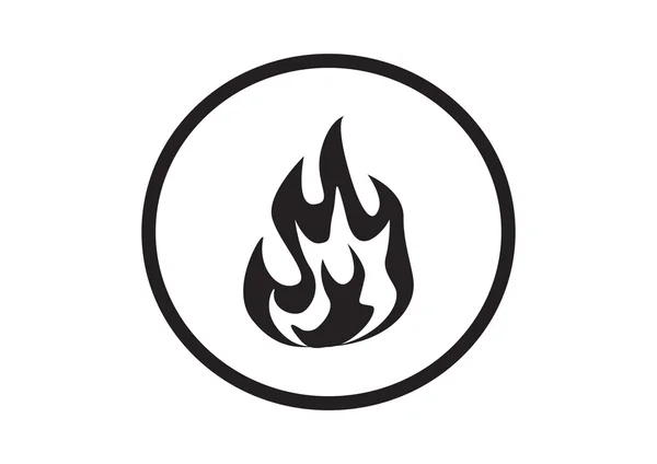 Fire flames web icon — Stock Vector