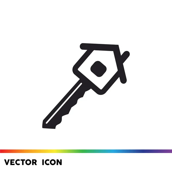 Значок домашнего ключа — стоковый вектор