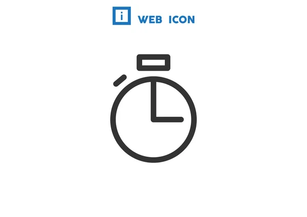Ícone web cronômetro simples —  Vetores de Stock
