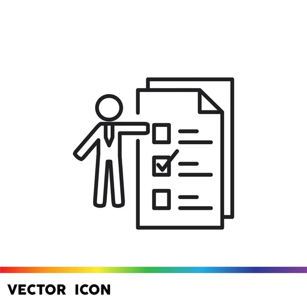Människor med att göra-lista ikonen — Stock vektor