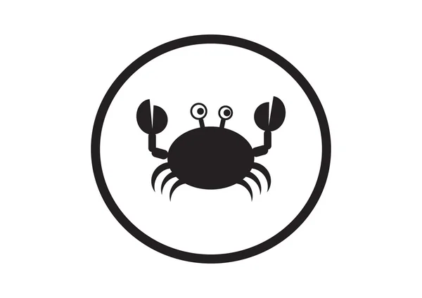 Doodle Crab Web-Ikone — Stockvektor