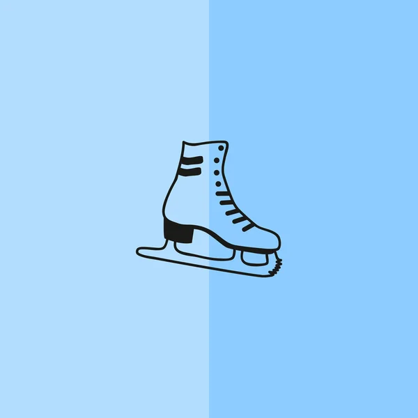 paire de patins à glace bleus. patins artistiques. patins à glace.  illustration vectorielle sur fond blanc. 4607770 Art vectoriel chez Vecteezy