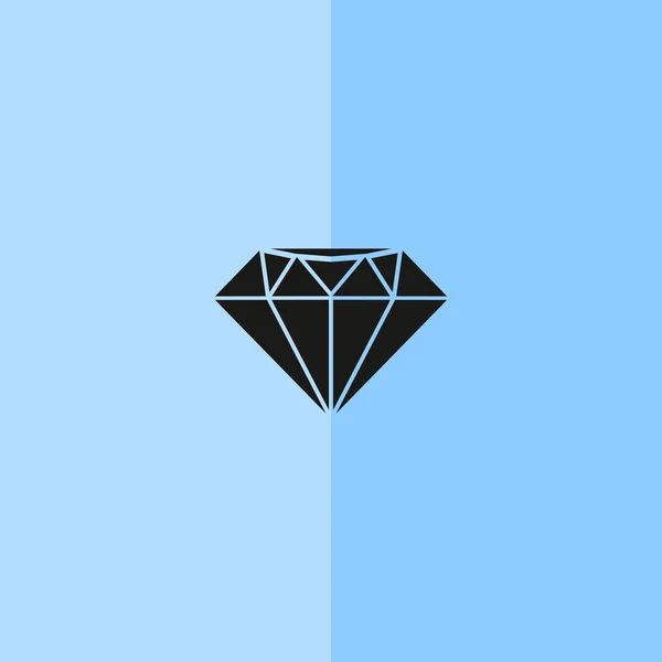 Icône web diamant, concept de luxe — Image vectorielle