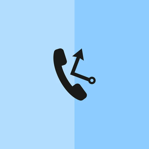 Tubo telefónico con retorno de llamada — Vector de stock