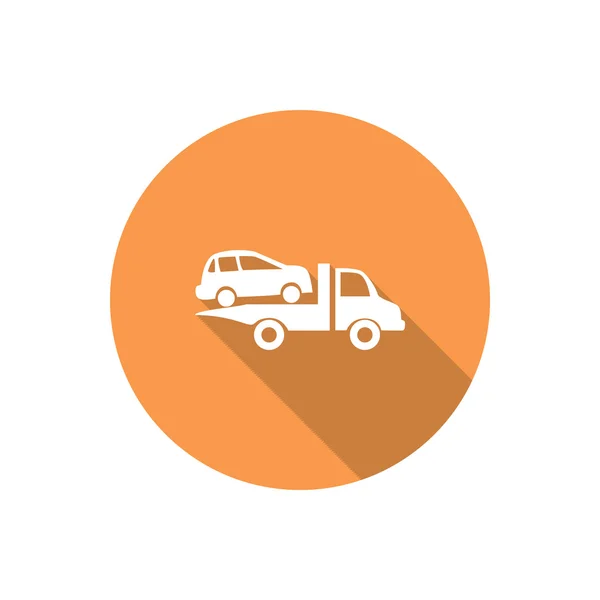 Icono web de evacuación de coches — Vector de stock