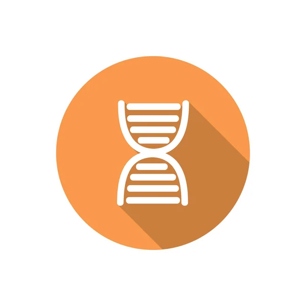 DNA genetics web pictogram — Stockvector