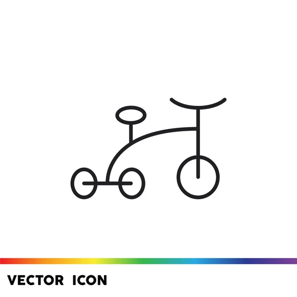 Baby tricycle simple icon — Stock Vector