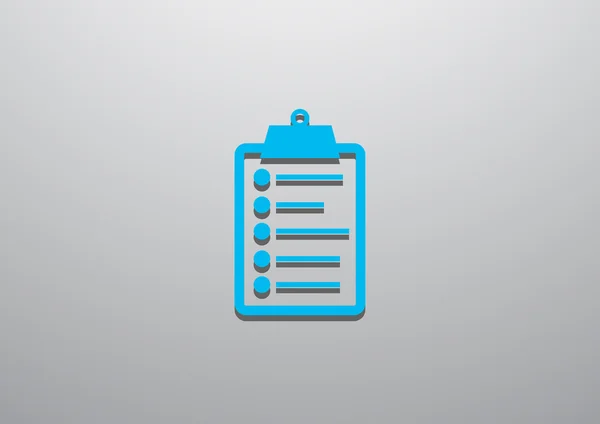 List on clipboard simple icon — Stock Vector