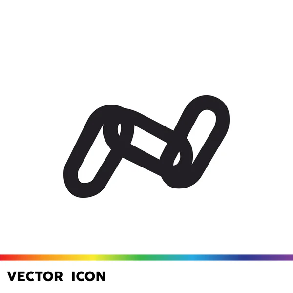 Enkel kedja spindelväv ikonen — Stock vektor