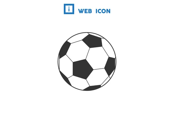 Futebol bola web ilustração — Vetor de Stock