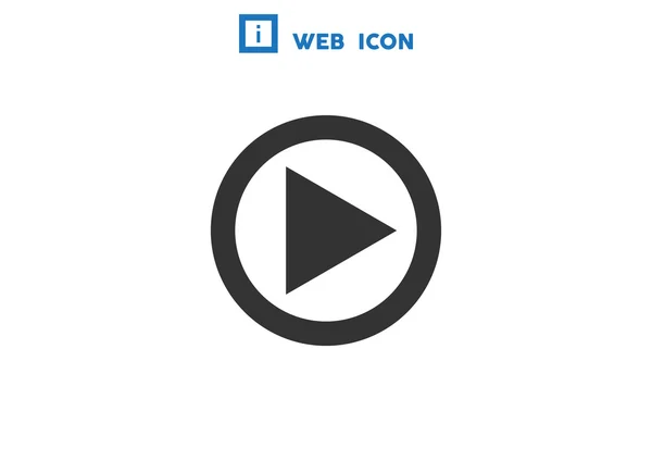 Botón de reproducción icono web — Archivo Imágenes Vectoriales