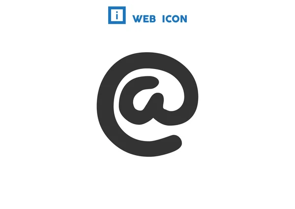 Broad email sign web icon — Stock Vector