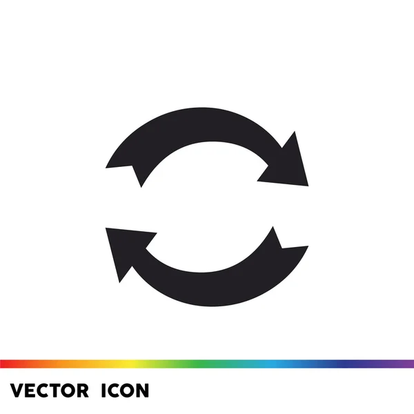 Cirkel met pijlen web pictogram — Stockvector