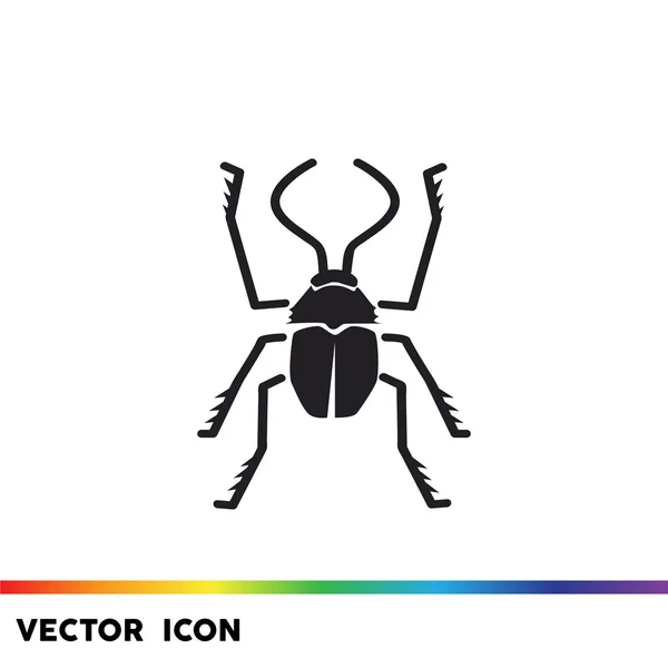 Símbolo de Bug com besouro contorno —  Vetores de Stock