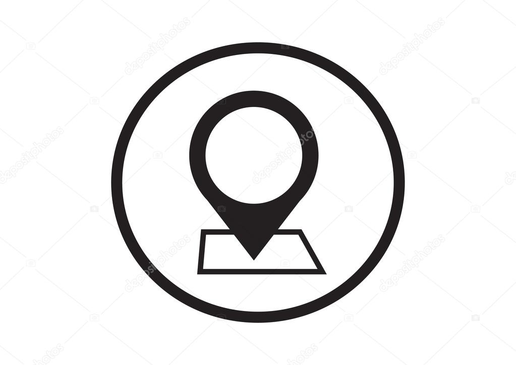 Map pointer web icon