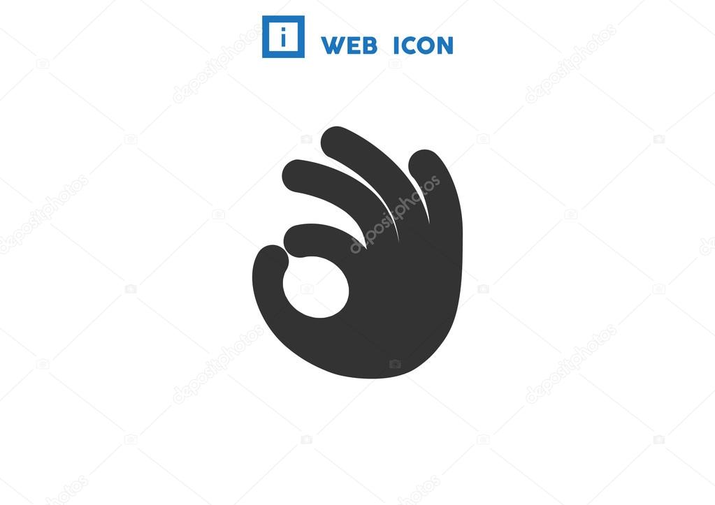 Ok gesture web icon