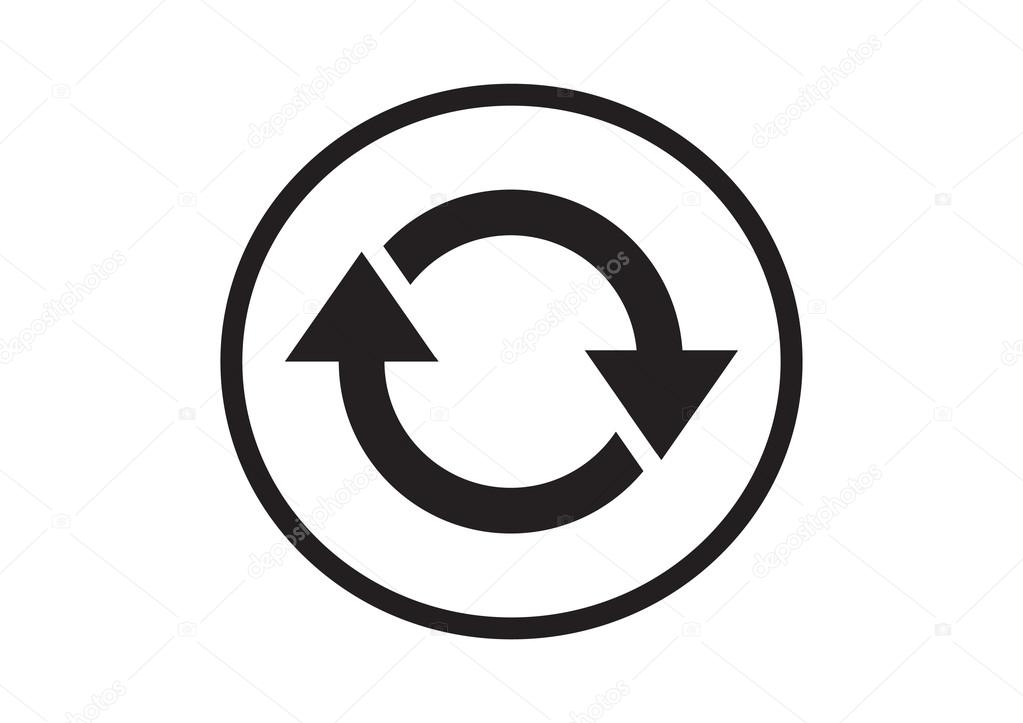 Circle with arrows web icon