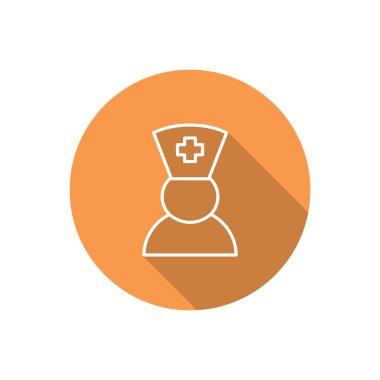 Hemşire siluet web simgesi
