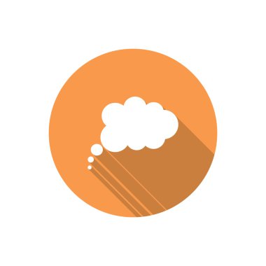 Bulut köpük basit web simgesi