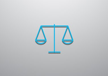 Adalet basit web simgesi ölçekleri