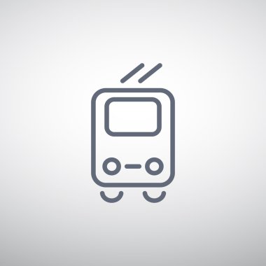 Basit tramvay web simgesi