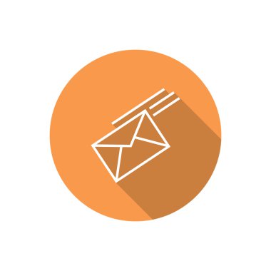 Basit anahat zarf illüstrasyon