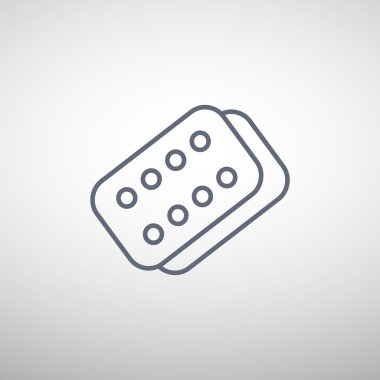 Bandaj sıva basit web simgesi