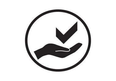 El web simgesi onay sembolü