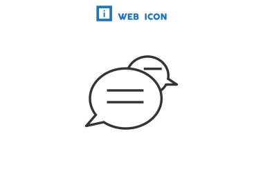 Diyalog kabarcıklar web simgesi