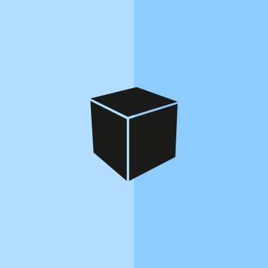 Basit küp web simgesi