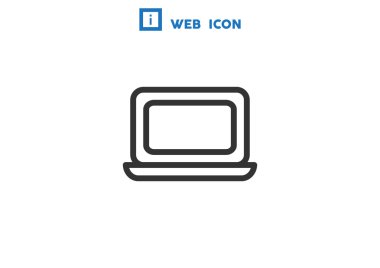Basit dizüstü web simgesi