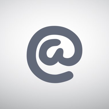 Geniş e-posta işareti web simgesi
