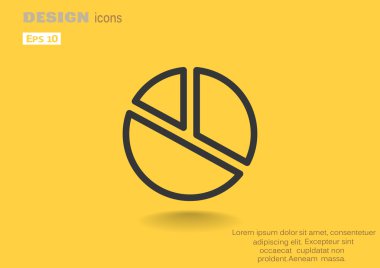 Basit yuvarlak Infographic web simgesi