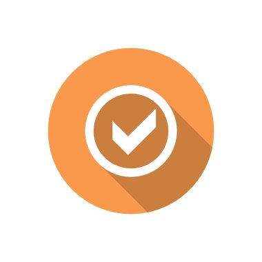 Chek işareti ile kene simgesi