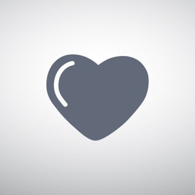 Basit kalp web simgesi