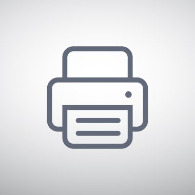 Kağıt web simgesi ile çalışma yazıcı