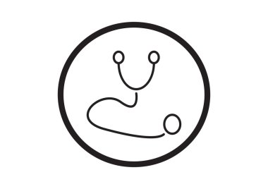 Basit stetoskop web simgesi