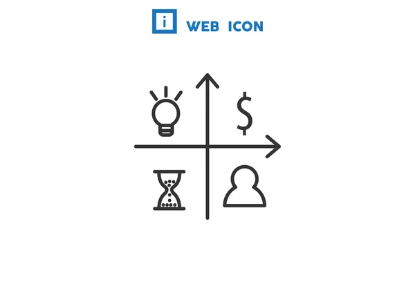 Ideia conceito ícone web simples —  Vetores de Stock