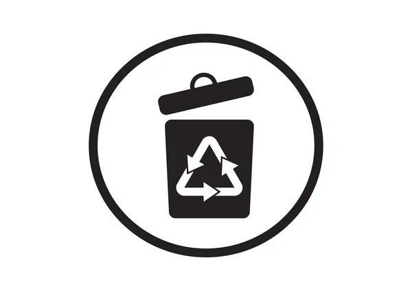 Thematische strategie inzake afvalrecycling symbool — Stockvector