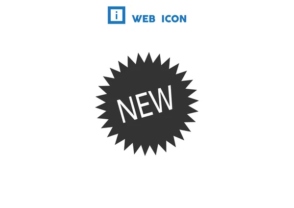 Nowe naklejki etykieta ikona — Wektor stockowy
