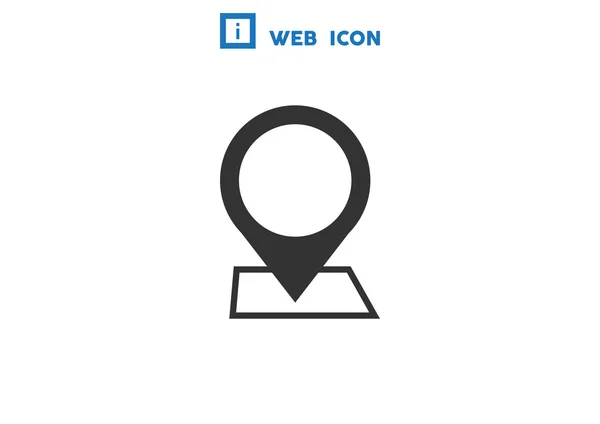 Ikona web wskaźnika mapy — Wektor stockowy