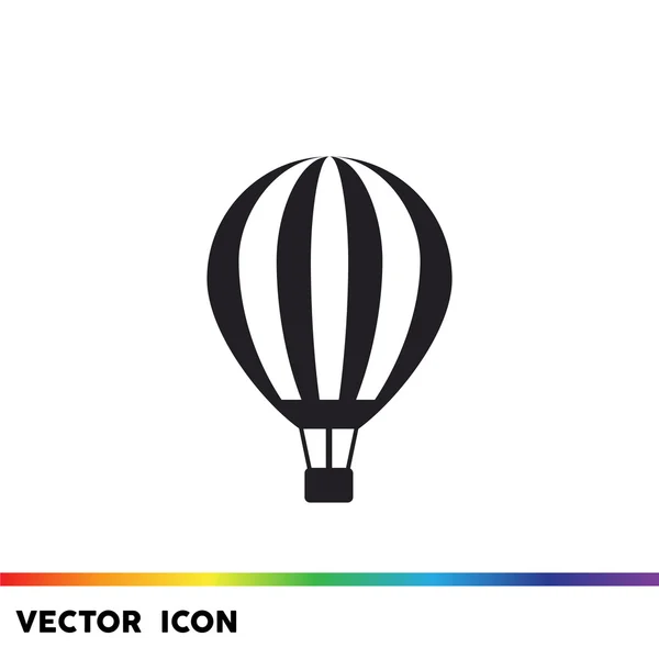 Icône web aérostat ballon — Image vectorielle