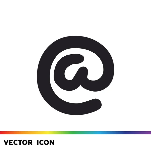 Brede e-mail teken web icoon — Stockvector