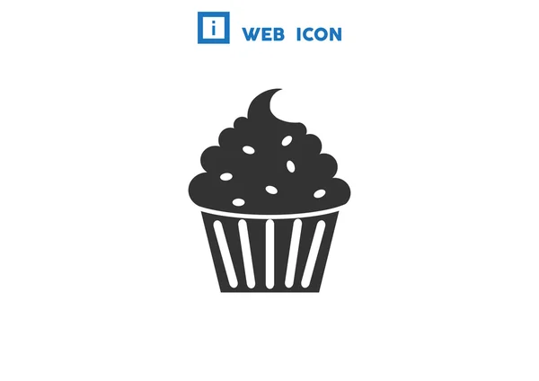 Веб- значок десерту кексу — стоковий вектор