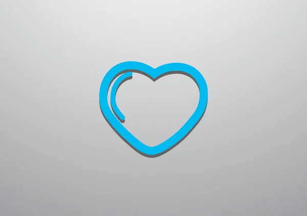 Icono web simple corazón — Vector de stock