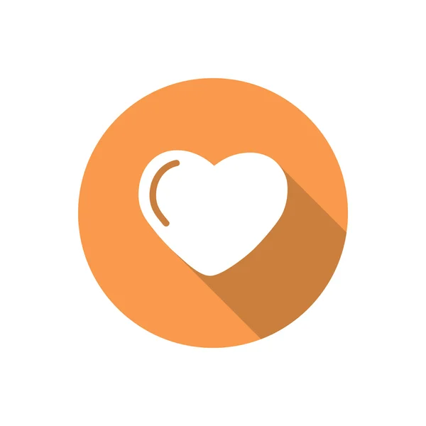 Icono web simple corazón — Archivo Imágenes Vectoriales